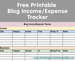 Free Download Blog Income and Expense Tracker