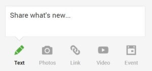 How to post on G+
