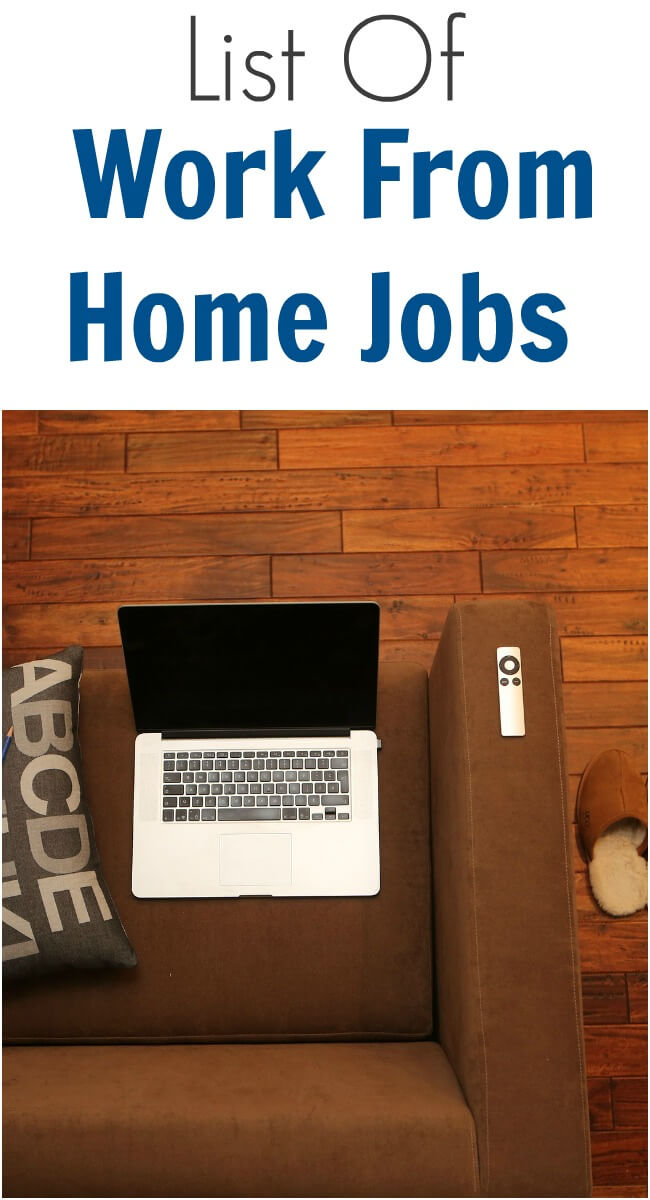 List of Work From Home Jobs The Business Side of Blogging