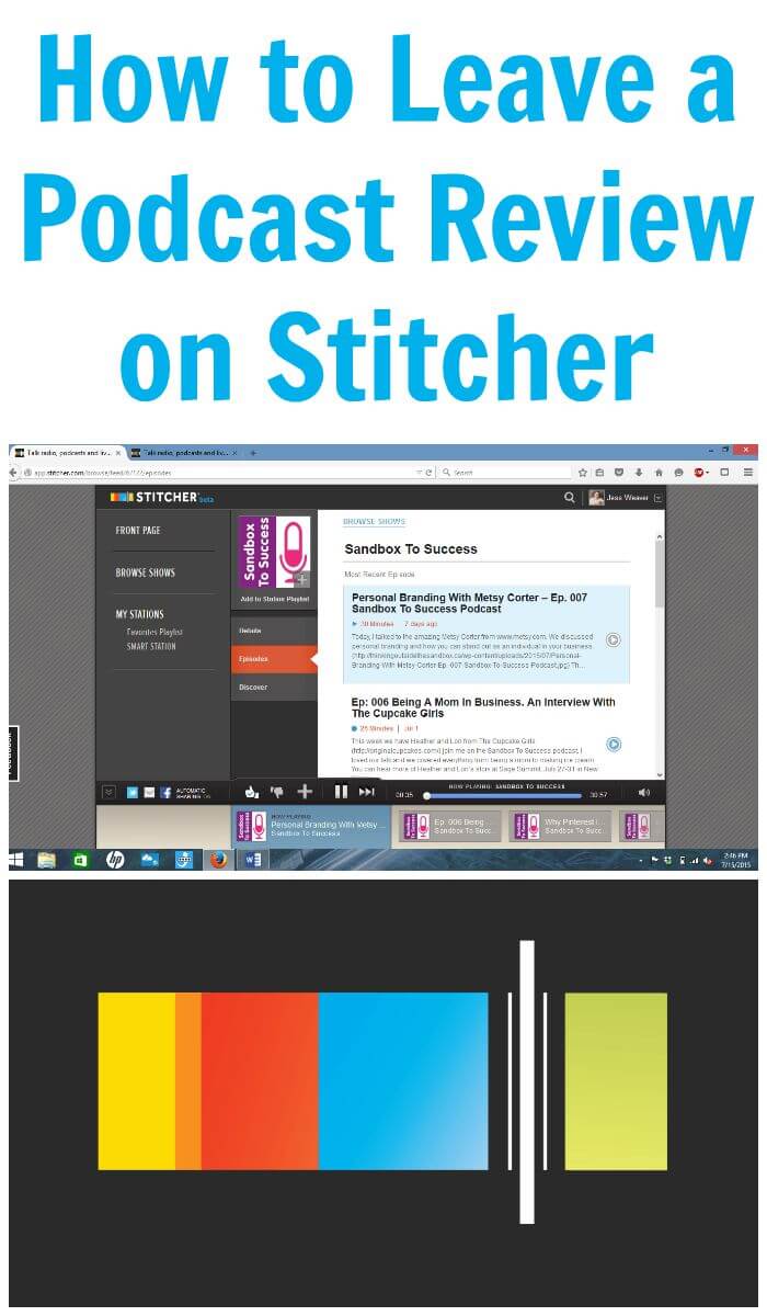 How to Leave a Podcast Review on Stitcher