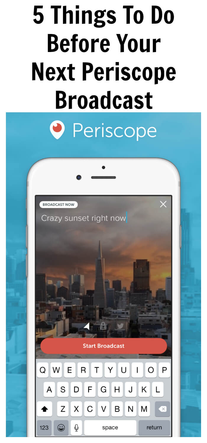 Live streaming on Periscope is quickly becoming the way of the future! You need to think on you toes. What should you do before you even start your scope? 