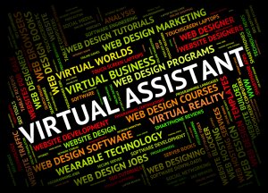 Virtual Assistant Indicating Contract Out And Freelance