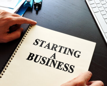 image of a book titled starting a business - How To Start A New Business From Scratch
