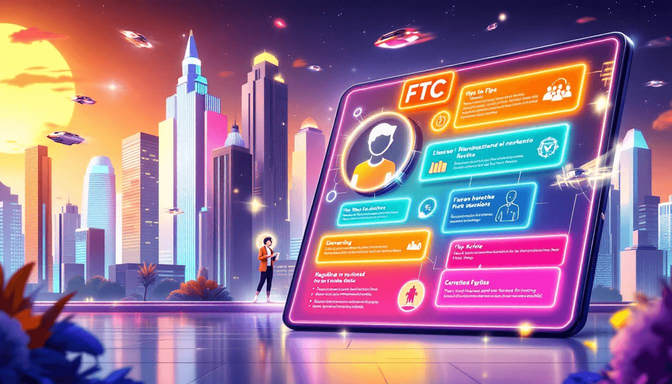 An illustration of future FTC updates and their impact on influencer marketing.